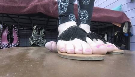 Cock trampling and footjob till cum (720p)