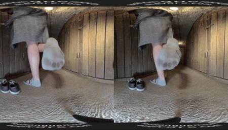 VR180 - Under A Teen's Dirty Socks In The Cellar