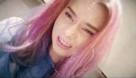 lesbians in a public toilet