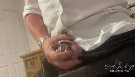 Sub C Frustrating Anal Training in Long Term Chastity (Slave Task)