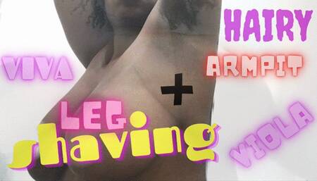 Hairy Armpit + Leg Shaving Fetish