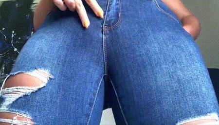 Denim Ass & Crotch Tease