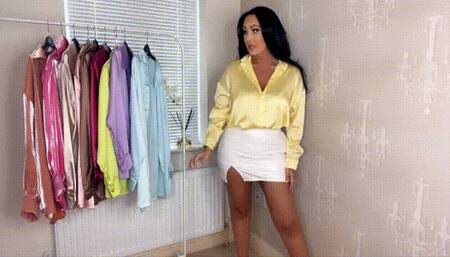 My NEW Satin Blouse Collection 10 brand new colours Part 3!!!