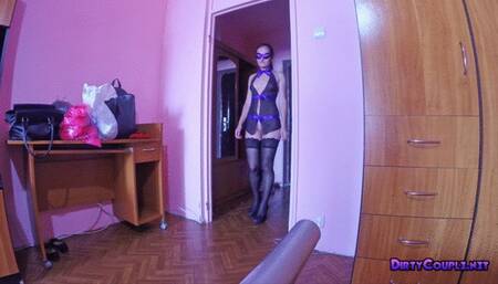 Skinny brunette mouth fuck and doggystyle