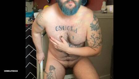 Solo Jackoff with Power Tools