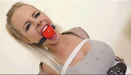 Brooke Lea in: Buxom Studio Anchor-Queen Accused of Fake News Continues Through Her Tight Gagging Live on Air! (Full Gamut of Gaggings) (Special Bonus Cut) (WMV)