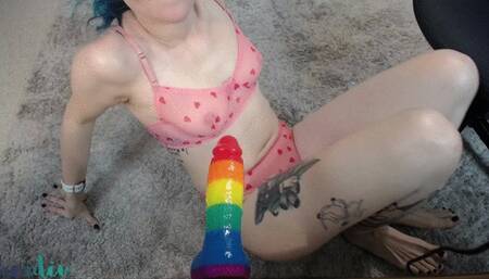 Rainbow Footjob