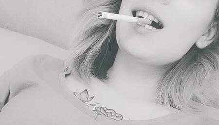 Smoking black and white