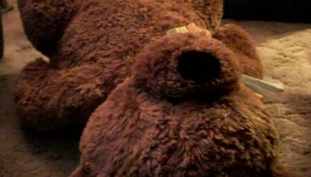 Long blue dress teddy facesit