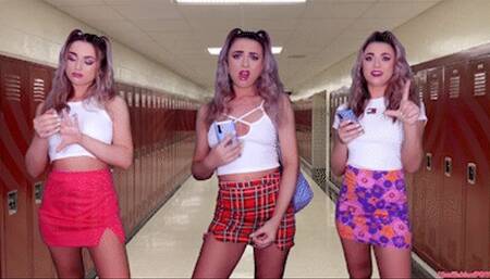 Bullied In The Hallway By The Hot Popular Girls