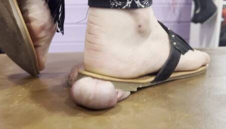 Trampling and shoejob till cum (720p)