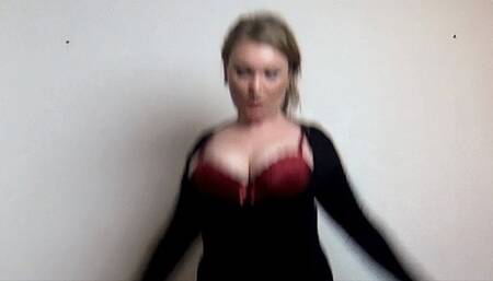 Slow Mo Star-jumps Big Tits Tiny Bra 8K