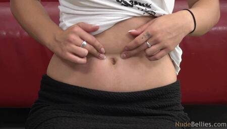 NudeBellies - Petra's belly punched by Nicol and David (4K)