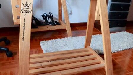 Slave sniffs My feet and sweaty slippers