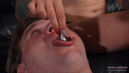 Ashtray at her feet HD MP4