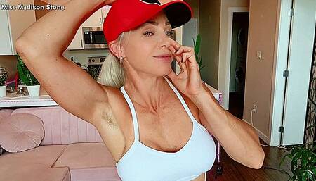 Strong Muscle Girl Smelly Armpits