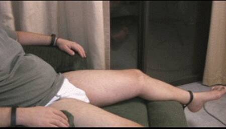 Hot Wife Faith Jerks Off Tied Up Guy Till He Cums Then She Rubs His Cum On Herself! (mp4)