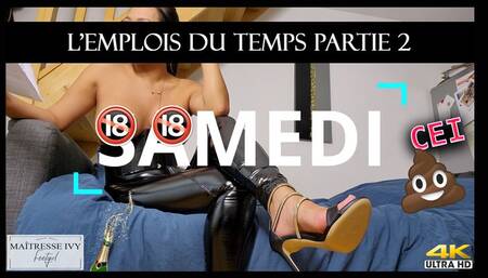 L'emplois du temps spécialement concoqueté pour toi !  4K PARTIE 2