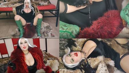 Cruella de Vil  loves enjoy furs and squirt
