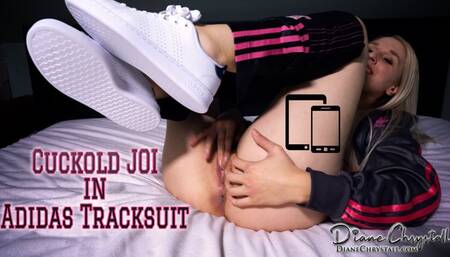 Cuckold JOI in shiny adidas tracksuit 720p