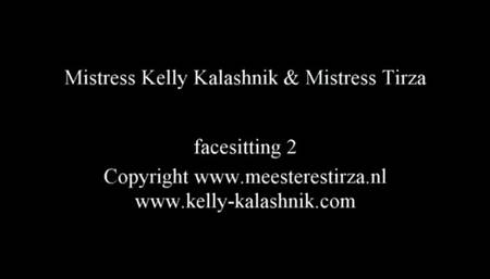 Mistress Tirza and Mistress kelly face sitting 2