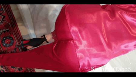 Extreme wet and messy satin fetish FULLHD same scene just NO piss