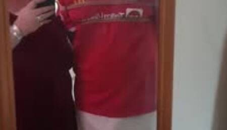 Footballer bondage escape challenge