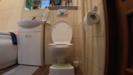 FAT constipation fucked my asshole - Huuge pushing & splashes