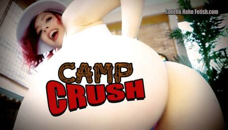 Camp CRUSH - Squeezed & Smothered By Giantess Goddess Ludella’s Thick Thighs and BIG ASS - HD MP4 1080p