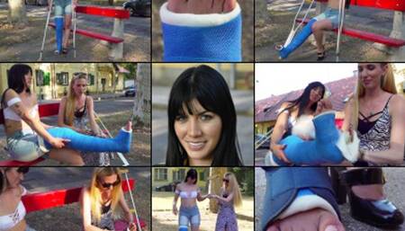 Yenifer LLC There Must Be Something Easier Than Crutching, With Foot Play  (in HD 1920X1080)