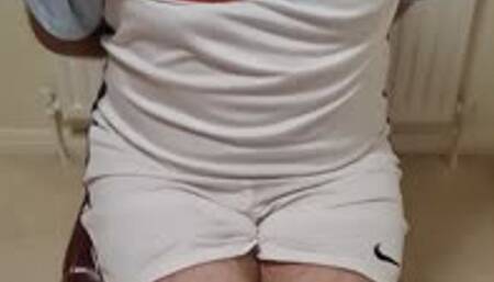 Footballer bound and gagged in room 1