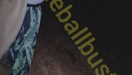 Mafia girl tries to pop my balls