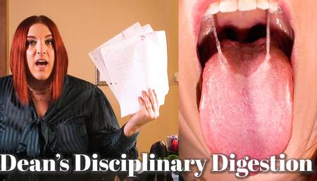 Dean's Disciplinary Digestion