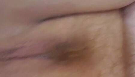 BBW spreads hairy pussy and FARTS