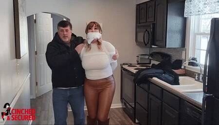 Jamie Knotts - Busty Beauty Bound and Hopping (MP4 Format)
