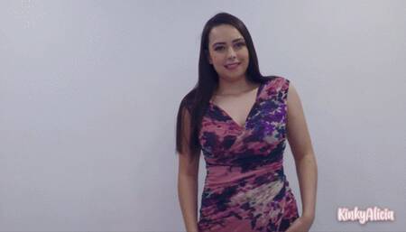 Taking off my pretty dress for you