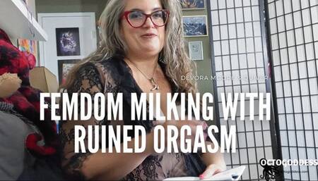 Femdom Milking with Ruined Orgasm FLR Handjob Cumshot OctoGoddess Devora Moore Quiver