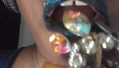 Goddess nibbling on jewels