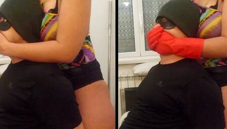 25) Hand  smothering torment !!! - POV2