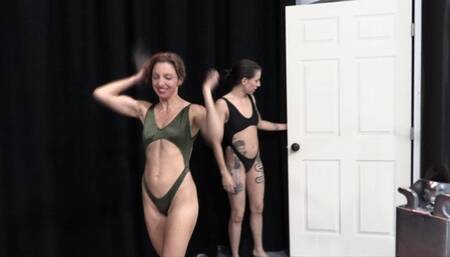 Female Submission Wrestling- Ciren Verde tries to take on the champ Lora Cross