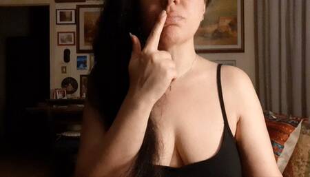 SUCKING AND LICKING MY TASTY FINGER