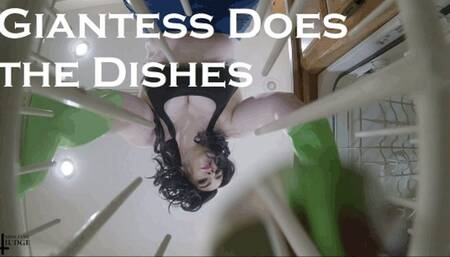 Giantess Does the Dishes WMV