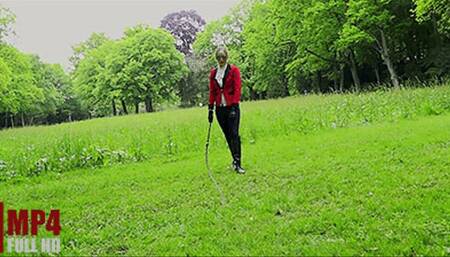 Ridingmistress cracking a Stockwhip (FULLHD) – Whiper
