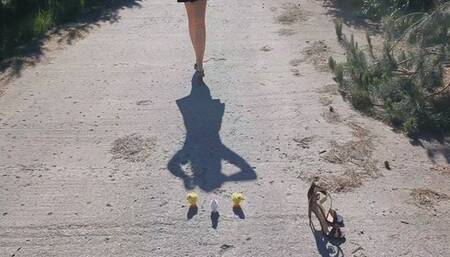 Chicken Toy Crush Outside WMV