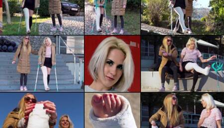 Amydouxxx LLC Struggling down a Steep Path and Stairs for a Toe Massage Reward (HD 1920 X 1080)