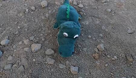 Alli's excursion under car tires - part 01