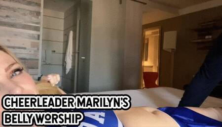 CHEERLEADER MARILYN’S  BELLY WORSHIP