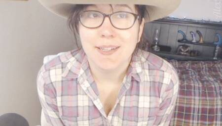 Giggly Wet Corseted Cowgirl Cums while it Rains