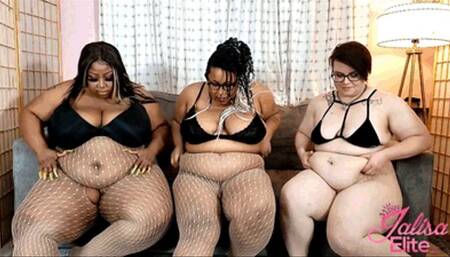 Triple BBW Fishnet Jiggle and Destruction (MP4 Version)