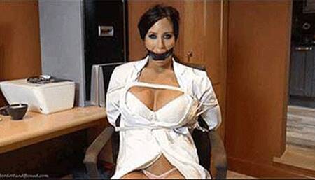 Charlie Monaco in: Or, You Could Just Tie Me Up? Stunning, Roped Up Health Professional Pleasure-Gagged With Her Own Medical Supplies! (HD)